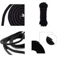 thumbnail image 3 of 2 Pcs Soft Cotton Rope Cord,10 M/33 Feet 8 MM All Purpose Cotton Rope Craft Rope Thick Cotton Rope for Multiple Sports (Black)by Torubia, 3 of 7