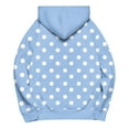 thumbnail image 5 of wdsxpo Hoodies for Women Cute Oversized Polka Dots Pullover Sweatshirt Trendy Long Sleeve Drawstring Hooded Sweatshirt with Pocket, 5 of 5