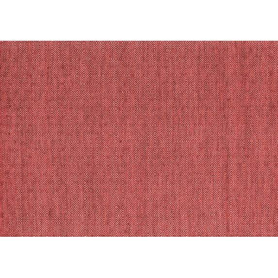 Ahgly Company Indoor Rectangle Abstract Red Contemporary Area Rugs, 7' x 9'