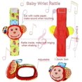 thumbnail image 5 of Ballery Baby Wrist and Foot Rattle Rattle, 4Pcs Foot and Wrist Rattle Set Baby Rattles Wrist and Foot Rattle Montessori Education Toys for 0-6 Months, 5 of 5