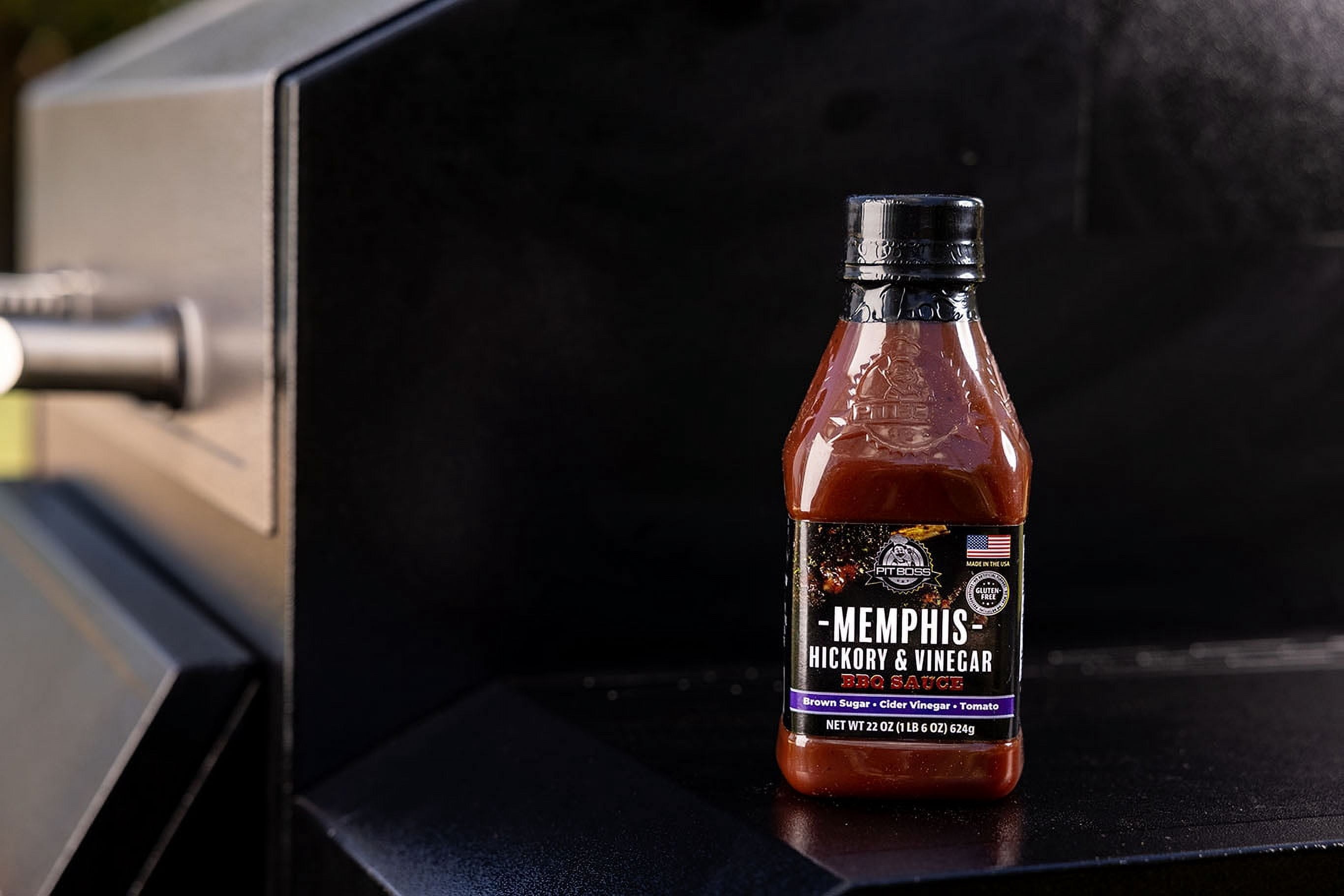 Pit Boss Memphis Hickory & Vinegar Barbecue Sauce, 22 oz