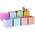 thumbnail image 1 of KZINGS Cajas de Almacenamiento Plegables de Tela, Cubos de Almacenamiento 28 cm, Juguetero Organizador Infantil para Ni&ntilde;os, Cajas Organizadoras Contenedores para Cl&oacute;sets, Cajas p, 1 of 8