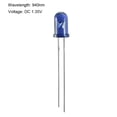 thumbnail image 3 of 30 Pack 5mm 940nm Infrared Emitter Diode DC 1.35V LED IR Emitter Light Emitting Diodes, Blue Round Head, 3 of 5