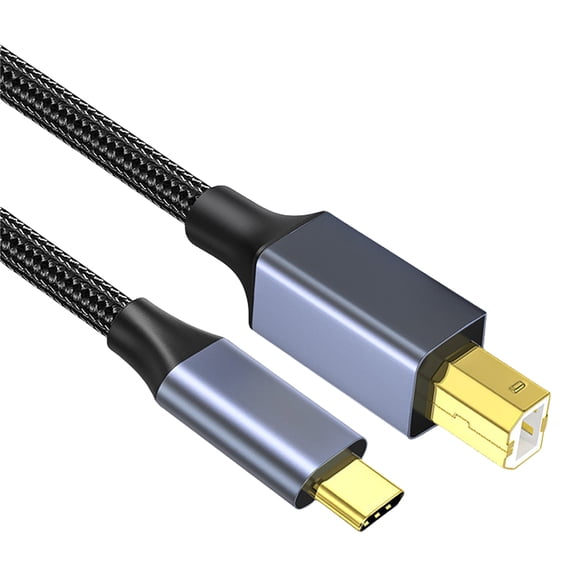 USB C Printer Cable Type C to USB B Male Cable Scanner Cord for Printing Laptop Computer Scanner Cord Replacement