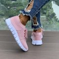 thumbnail image 3 of EKVAHL Women's Orthopedic Knit Sneakers, Tennis Shoes Walking Shoes, Breathable Mesh Arch Support Flexible Sole Gym Workout Outdoor Daily Athletic Shoes Pink, 3 of 4