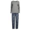 thumbnail image 3 of Fruit of the Loom Women's Beyond Soft Long Sleeve Top & Fleece Bottom Pajama Set, Sizes S-4X, 3 of 9