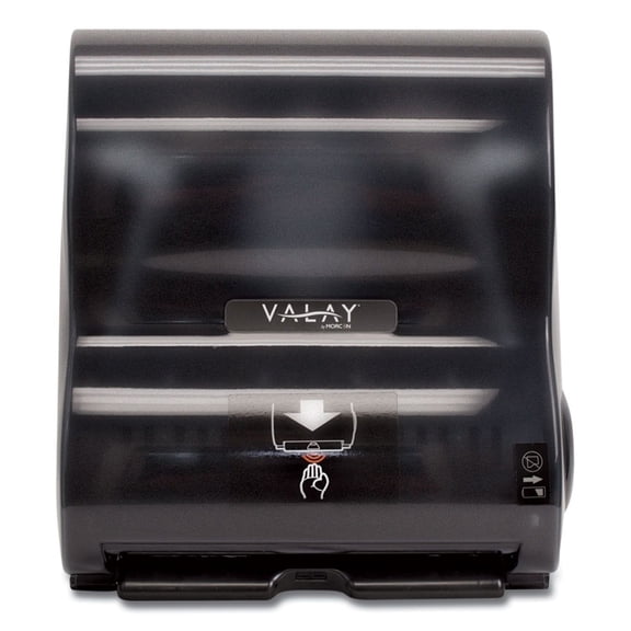 Valay 10 in. Roll Towel Dispenser - Black