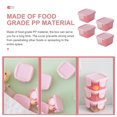 thumbnail image 2 of HLONK 4 Pcs Small Plastic Containers Packing Crisper Kitchen Storage Portable Mini Fridge Food Prep Child Baby, 2 of 6