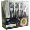 Lillian Tablesettings Polished Silver Combo Cutlery, 160ct