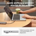 thumbnail image 5 of Compatible with MacBook Air 13.6-inch M2 A2681 M3 A3113 20222024 with touch ID, plastic case, transparent glass, 5 of 5