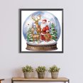 thumbnail image 4 of Pintura de diamante 5D DIY parcial con forma especial, kit de decoración de cristal de Navidad FLhrweasw Nuevo, 4 of 9