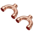 thumbnail image 1 of Unique Bargains Tee Y Type Copper Fitting Welding Joint Split Union Connector 19mm or 3/4 Inch ID 2 Pack, 1 of 4