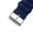 Blue - Silver Buckle, variant on 20mm Black Leather Watch Band Men Quick Release Replacement Strap Soft Handmade Wristband Stainless Steel Buckle, Vintage Gift for Father's Day Dad Son Husband DH-201-20MM