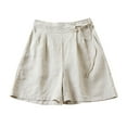 thumbnail image 2 of Teacher Appreciation Gifts AXXD Khaki Shorts for Women Dressy Summer Sweat Shorts Summer Casual Loose Solid High Waist Short Pants Summer Saving Clearance, 2 of 4