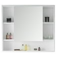 thumbnail image 5 of Fine Fixtures  Surface Mount Bathroom Medicine Cabinet Matt White Paint 48", 5 of 5