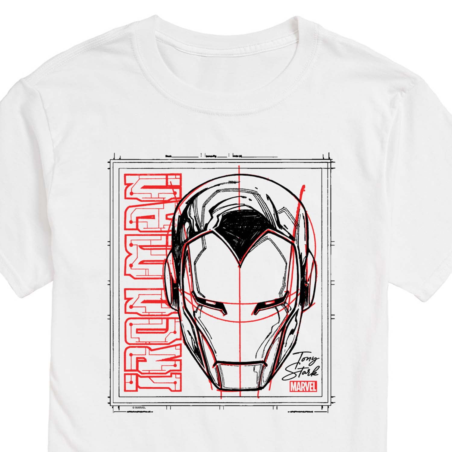 Marvel Iron Man - Sketch - Men's Short Sleeve Graphic T-Shirt
