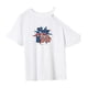 thumbnail image 4 of Camiseta de mujer de verano cómoda y sencilla camisa de cuello redondo para viajes de oficina S, 4 of 7