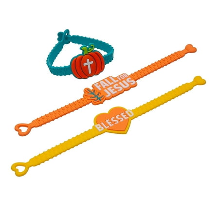 Fun Express Religious Fall Bracelets with Charm - 12 Piece