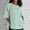 Mint Green, variant on ALLLIST Womens Tops 3/4 Sleeve Cotton Crew Neck T-Shirts Beige Plain Fashion Shirts Ladies Tops