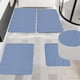 thumbnail image 1 of Juego de 5 Alfombrillas de Baño de Espuma | Alfombras de Baño Ultrasuaves y Antideslizantes | Lavables a Máquina, de Secado Rápido, Absorbentes de Agua | 40,6 X 60,9 Cm, 40,6 X 50,8 Cm, 38,1 X 43,2 C, 1 of 7