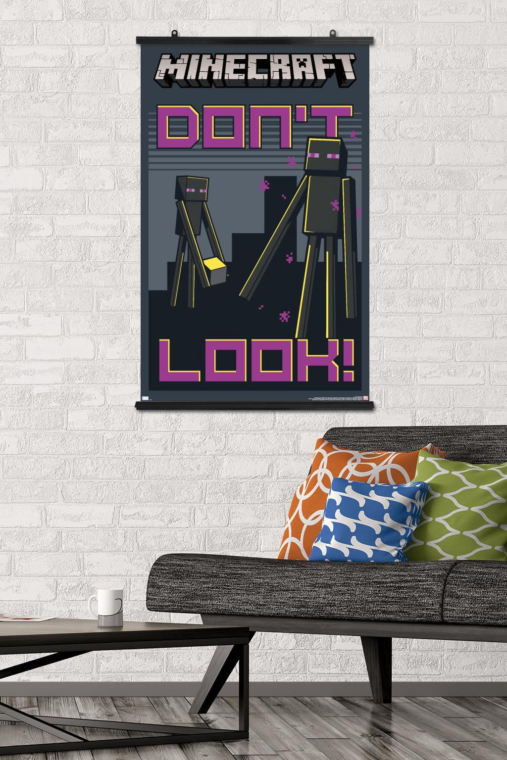 Minecraft - Don't Look Wall Poster, 22.375" x 34"