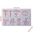 thumbnail image 2 of CNKOO  DIY Silicone Keychain Mold Silicone Baking Fondant Molds Keychain Pendant Clay Mold DIY Keychain Decoration with 10 Pcs Key Rings, 2 of 8