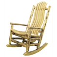 thumbnail image 2 of Log Rocker Outdoor - Handcrafted Rocking Chair - Solid Pine - Ergonomic Design - HomeStock, 2 of 4