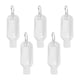 thumbnail image 1 of EeaseMX 5 botellas rellenables de 50 ml con gancho para desinfectante de manos, botellas de viaje y envases de alcohol (botellas transparentes con gancho de patrón aleatorio)., 1 of 7
