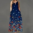 thumbnail image 2 of EQWLJWE Robes d'Été pour Femmes 2023 Robe Longue Sans Manches à Col Rond avec Poche Imprimée Grande Robe d'Été pour Femmes 2023, 2 of 5