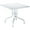 Silver, variant on Luxury Commercial Living 31" Apple Green Folding Square Outdoor Patio Dining Table