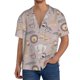 thumbnail image 1 of Balery Safari Animals Camisa Casual de Manga Corta con Botones para Hombre, Texturizada, Estilo Cubano, para Playa, Verano-Small, 1 of 5