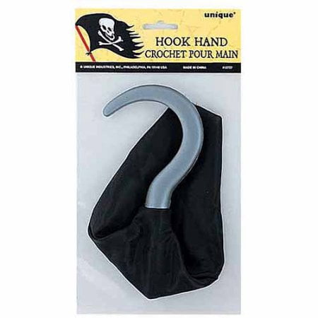 (4 Pack) Plastic Pirate Hook Hand