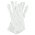 Cara Dermatological Cotton Gloves for Hands, M Size in White, 4 Count