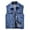 Dark Blue, variant on DeHolifer Men Coat Sleeveless Button Down Turndown Collar Solid Color Waistcoat Deinm Coat for Men Black 3XL