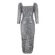 thumbnail image 4 of Vestidos Para Mujer Vestidos de Otoño Midi Hombros Descubiertos Lentejuelas Vestido de Manga Farol Delgado Odeerbi  ODB182706, 4 of 6