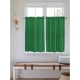 thumbnail image 2 of Retro Green Bathroom Window Curtain, Vintage Rustic Plants Trees Lines Pattern Light Filtering Coffee Kitchen Curtains, Bedroom Living Room Curtains 2 Panel 84"x54", 2 of 6