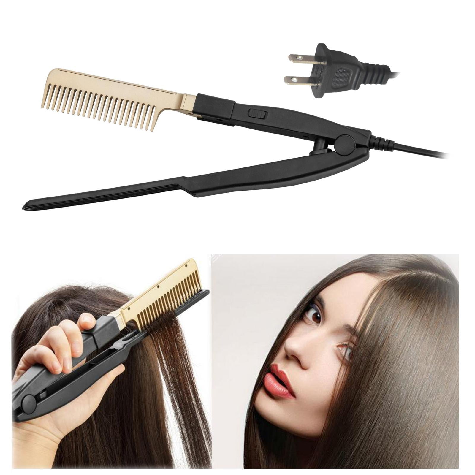 Cepillo alisador eléctrico Salvador para barba y cabello caliente