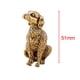 thumbnail image 2 of Estatuilla de perro de latón, escultura de perro en miniatura, mini estatua de perro hecha a mano, adorno de escritorio para perro, decoración de, 2 of 9