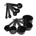 thumbnail image 3 of Black Plastic Measuring Spoon Cup Kit 2Set Measuring Spoon, Plastic Measuring Spoon, For Kitchen Cooking Home Restaurant, 3 of 8