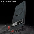 thumbnail image 6 of for Google Pixel 7 Pro PU Leather Case, Vintage Compatible with MagSafe and Wireless Charging Slim Fit-Drop Scratch Resistant Support Magnetic Car Mount Case Cover for Google Pixel 7 Pro, Black, 6 of 9