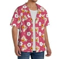 thumbnail image 2 of Kdxio Men's Hawaiian Shirt for Men Short Sleeve Shirt Piggy Sunflower Summer Casual Holiday Beach Button Down T-Shirts, 2 of 7