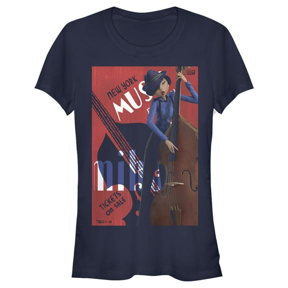 Junior's Soul Miho on Cello Graphic Tee Navy Blue Medium
