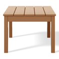 thumbnail image 5 of WestinTrends Malibu Low Outdoor HDPE Patio Rectangle Coffee Table, Teak, 5 of 8