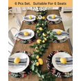 thumbnail image 4 of 13 Inch Round Placemats Set of 6, Black Christmas Non Slip Heat Insulation PP Table Mats, Red Snowman Xmas Tree Snowflake Winter Washable Place Mats for Kitchen Dining Party Table Decor, 4 of 7