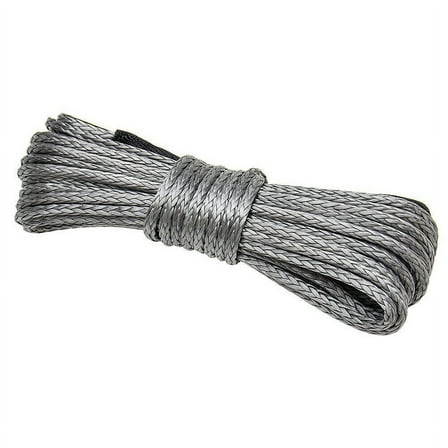 Synthetic Winch Rope, Grey1/4 x 50Ft Rope Line Cable for ATV SUV Truck Boat