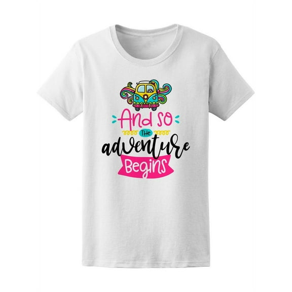 Retro And The Adventure Begins T-Shirt Women -Image by Shutterstock, Female XX-Large