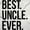 White, variant on Best Uncle Ever Niece Nephew Hoodie Hooded Sweatshirt Men Brisco Brands S