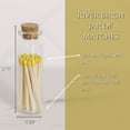 thumbnail image 2 of Yellow Tip Decorative Matches, 40 Small Premium Wooden Matches | Artisan Matches for Candles, Safety Matches for Lighting Candles with Match Striker On The Bottle | Perfect Candle Accessories, 2 of 4