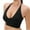 Black, variant on Women's Halter Bras Top Yoga Bralette Crop Tanks Workout Sports Bras V Neck with Adjustable Strap Seamless Padded