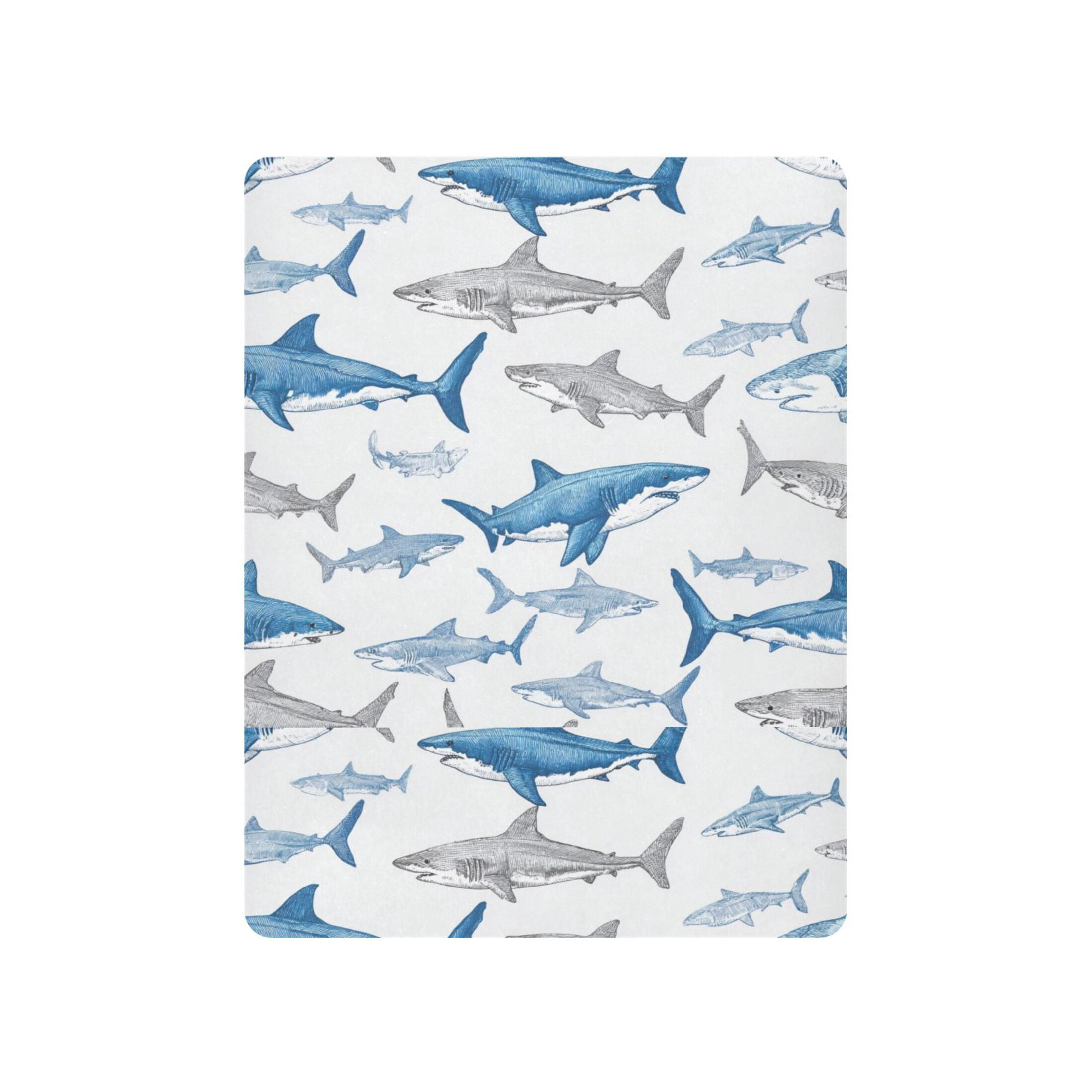 Baby Essentials 52”x 28”- Standard Cotton-like Modal Elastic- Fish Pattern Design Crib Sheets for Newborns and Toddlers